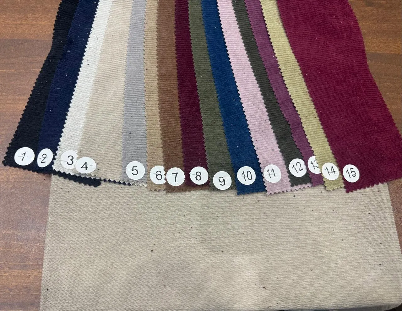 Fine Rib Velvet fabric